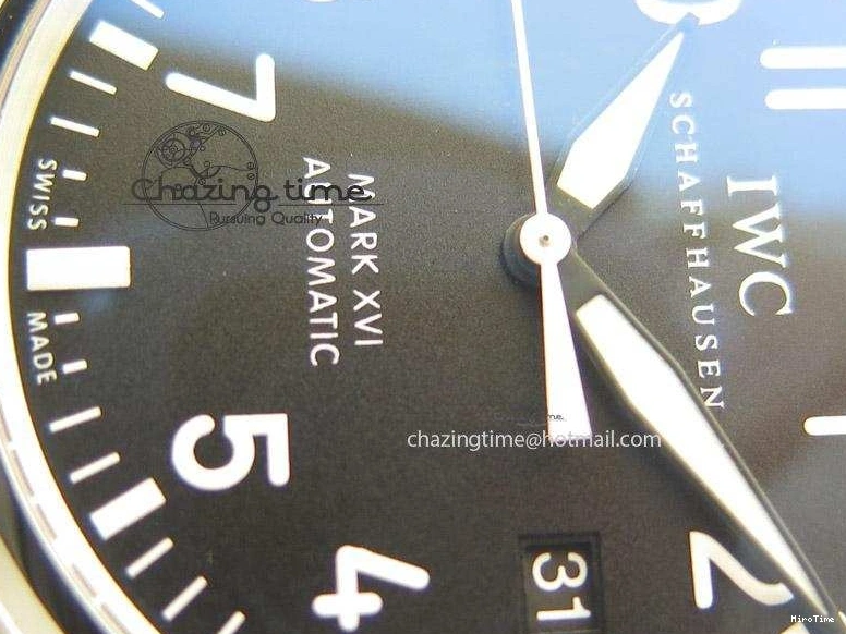 MIROTIME 0516 Mark XVI 1:1 Best Edition MK Maker SS Black Dial A2892 On Black Leather Strap Chic 7371
